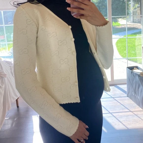 Gucci monogram button up sweater 100% cotton - Picture 2 of 9